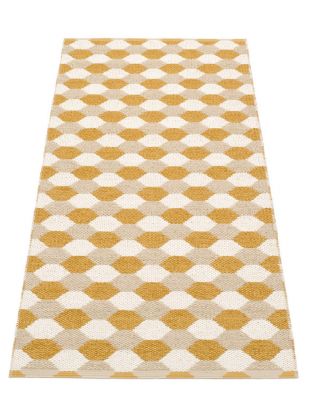 Dana Plastic Rug 70x160 OCKER / BEIGE / VANILLE Pappelina SINGLE PIECES